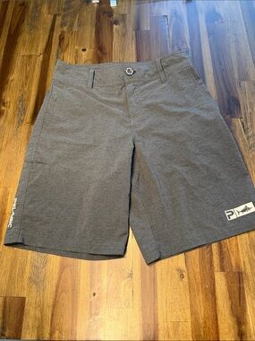 Pelagic Men's Charcoal Gray Performance Fishing Shorts. SKU AC212-105